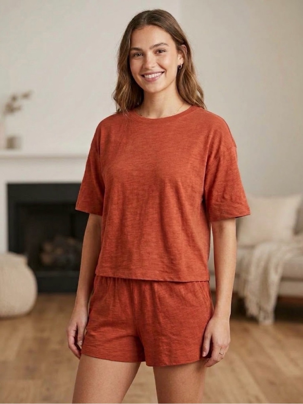 Universal Thread Rust Orange Set